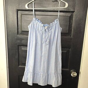 Sezane Light Blue Floral Sundress